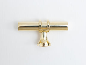 Solid Brass Plain Kitchen Pull Handles & Knobs - Brass bee