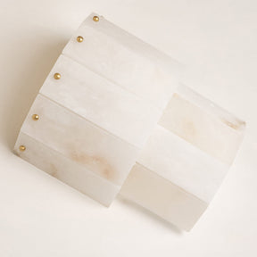 Alabaster Wall Light – Solid Brass Wall Sconce - Brass bee