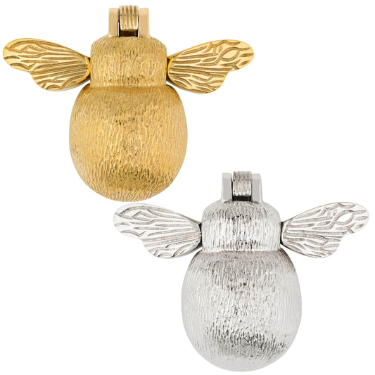 Plain Brass Bumble Bee Door Knocker - Nickel & Brass Finishes