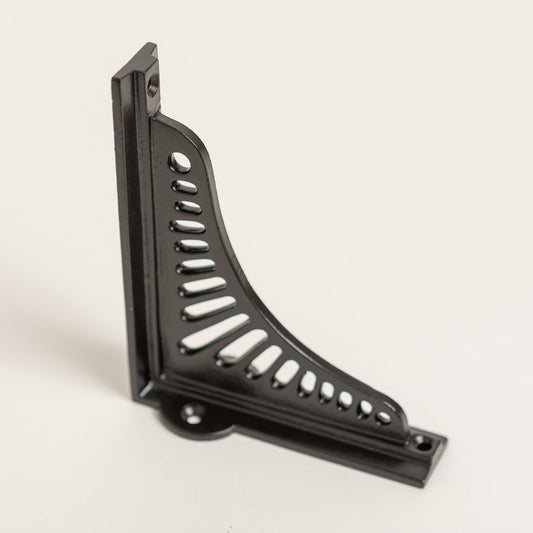 Black Sunrise Shelf Brackets - Heavy Duty Solid Iron