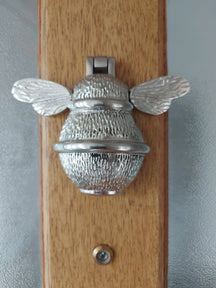 Brass Bumble Bee Door Knocker - Satin Finish - Brass bee