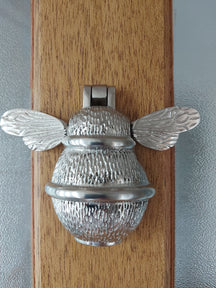 Brass Bumble Bee Door Knocker - Satin Finish - Brass bee