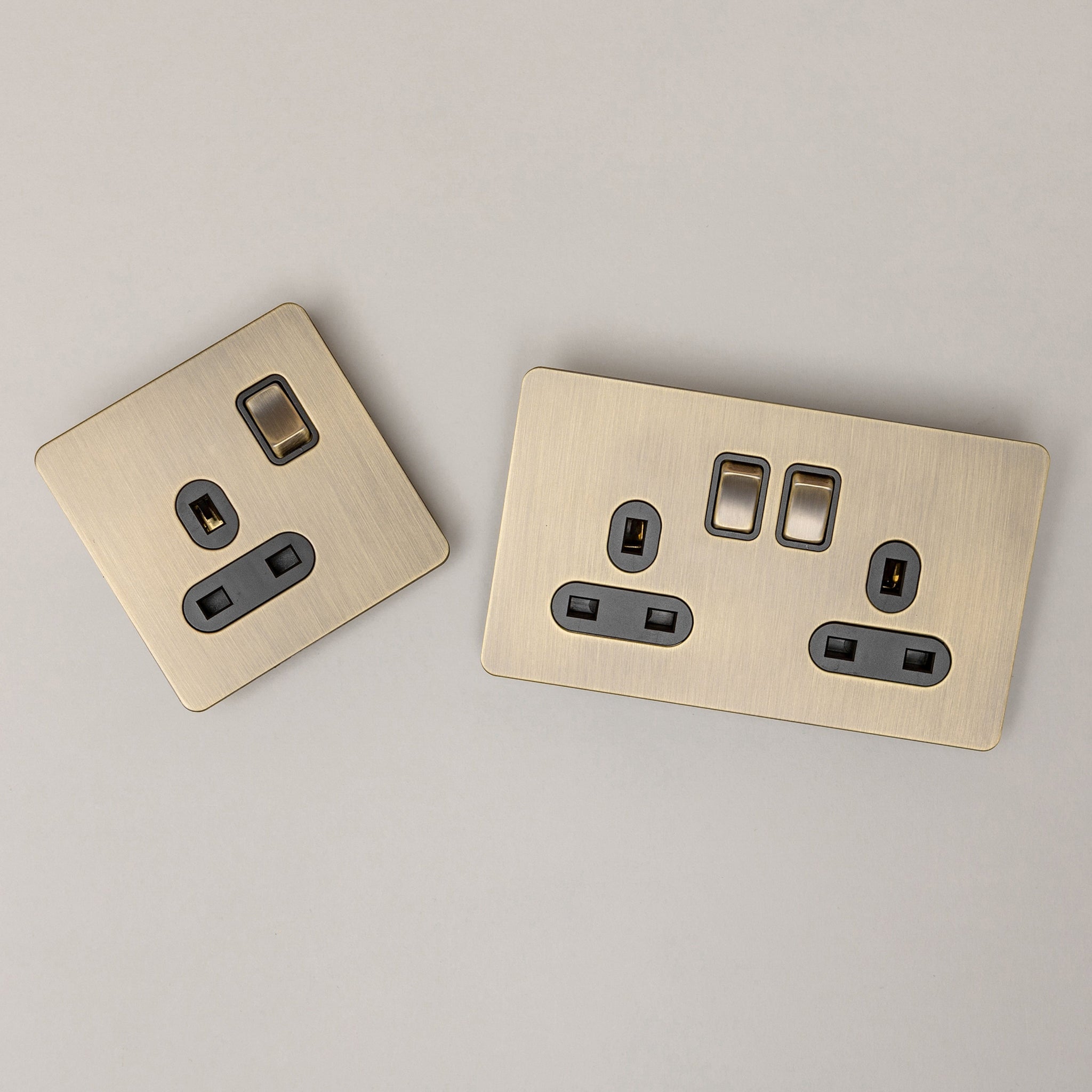 Antique Brass Plug Socket | Classic Switches & Sockets
