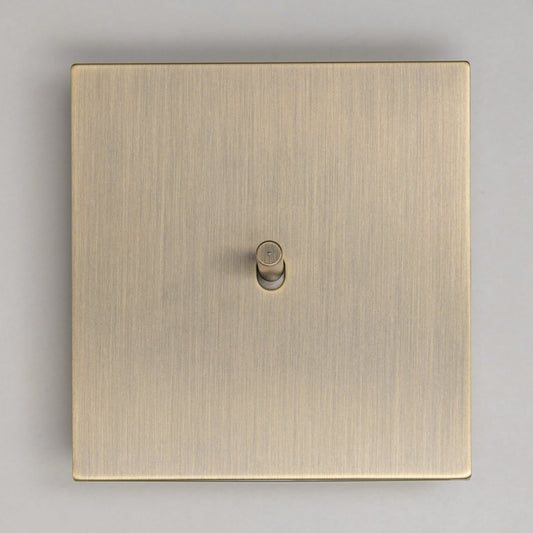 J-Series 1 Gang 2 Way Toggle Switch – Antique Brass