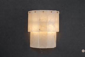 Alabaster Wall Light – Solid Brass Wall Sconce - Brass bee