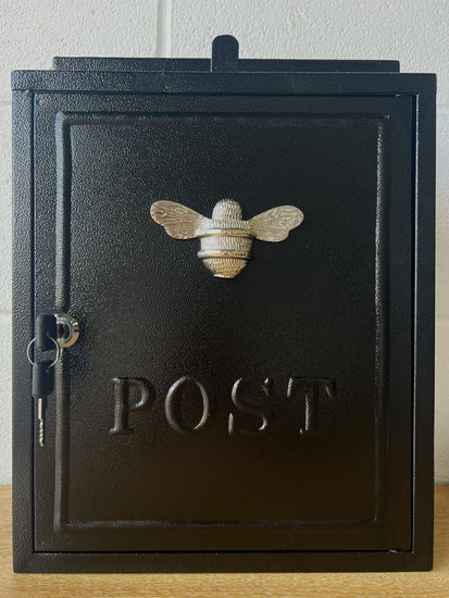 Wall mounted post box with bee design - (PRE-ORDER 3-4 weeks dispatch) - Brass bee