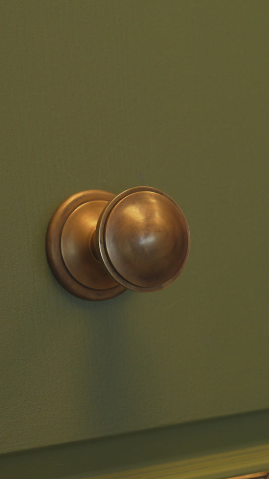 Imperial Dome Solid Brass Centre Door Knob