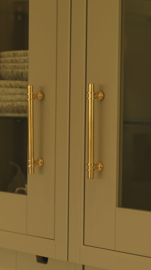 Solid Brass Plain Kitchen Pull Handles & Knobs
