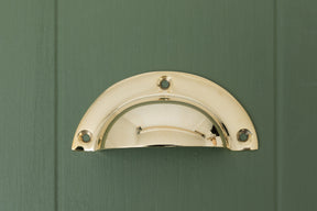 VESTALIS Solid Brass Victorian Cabinet Knobs and Round Cup Pulls - Brass bee