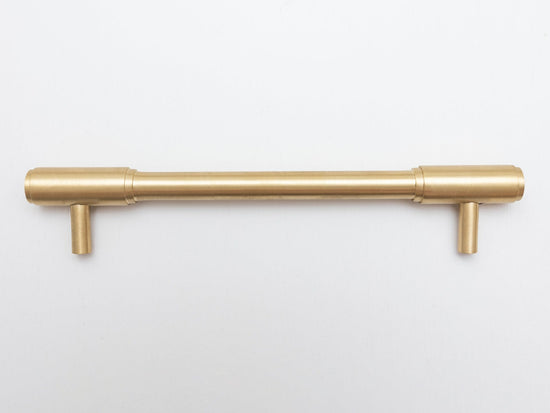 Solid Brass Kitchen Pull Handles with Round Ends - Brass bee