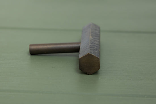 BOMBUS Solid Brass Hexagonal Hammered Pull Handles & Knobs - Antique Brass - Brass bee
