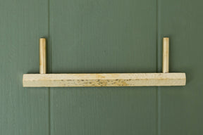BOMBUS Solid Brass Hexagonal Hammered Pull Handles & Knobs - Polished Brass - Brass bee