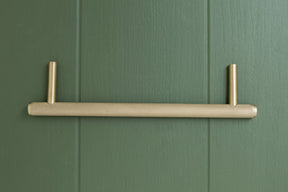 APIDAE Solid Brass Knurled Pull Handles & Knobs - Satin Brass - Brass bee