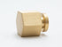 Brass hexagonal cabinet knob - Heavy - Brass bee