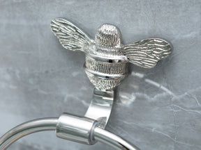 Brass bee Towel Ring with Bee - Brass bee
