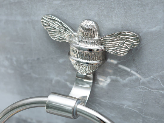 Brass bee Towel Ring with Bee - Brass bee