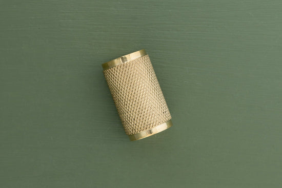 APIDAE Solid Brass Knurled Pull Handles & Knobs - Polished Brass - Brass bee