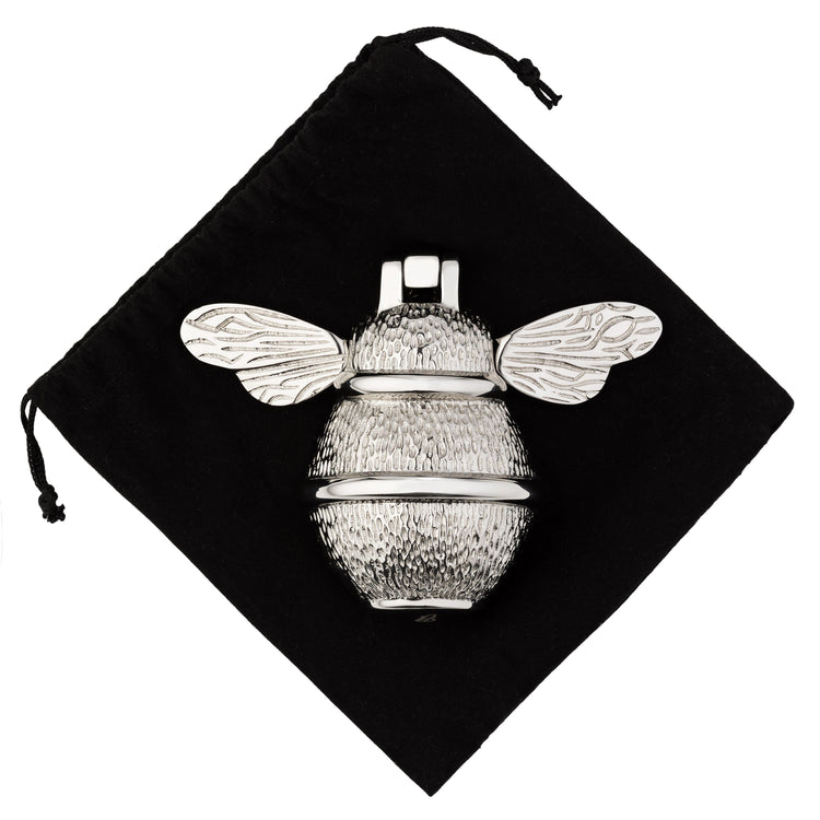 Brass Bumble Bee Door Knocker - Nickel Finish - Brass bee