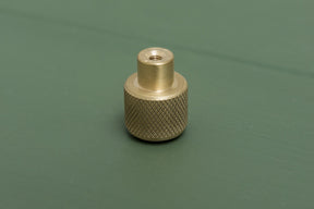 APIDAE Solid Brass Knurled Pull Handles & Knobs - Satin Brass - Brass bee
