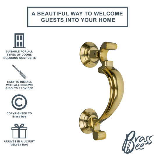 Brass Doctors Door Knocker - Brass Finish - Brass bee