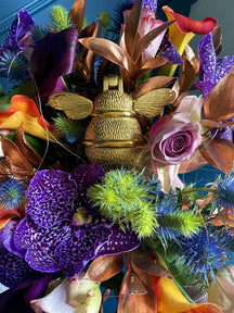 Bumble Bee Brass Door Knocker - Brass Finish - Brass bee