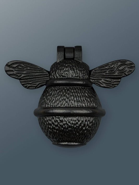 Brass Bee Black Door Knocker - Brass bee