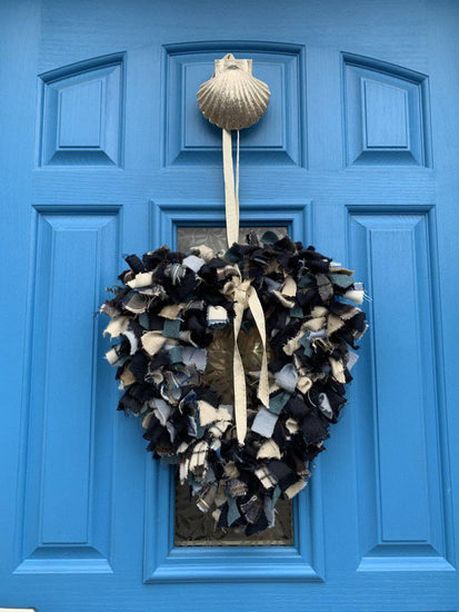 Brass Shell Door Knocker - Nickel Finish - Brass bee