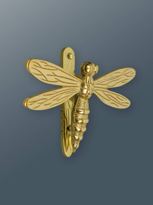 Brass Dragonfly Door Knocker - Brass Finish - Brass bee