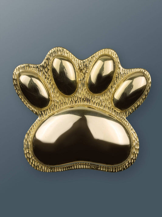 Brass Dog/Cat PAW Door Knocker - Brass Finish - Brass bee