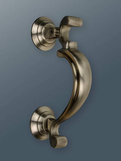 Brass Doctors Door Knocker - Pewter Finish - Brass bee