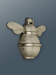 Brass Bumble Bee Door Knocker - Satin Finish - Brass bee