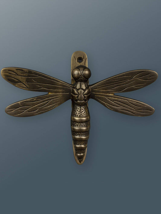 Brass Dragonfly Door Knocker - Bronze Finish - Brass bee