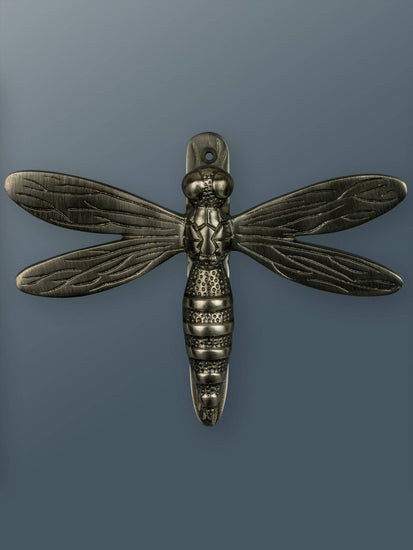 Brass Dragonfly Door Knocker - Pewter Finish - Brass bee