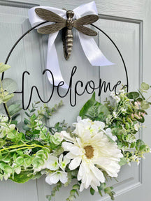 Brass Dragonfly Door Knocker - Pewter Finish - Brass bee