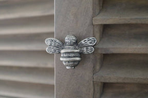 Brass Bee Drawer Cabinet Knob - Pewter Finish - Brass bee