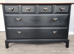 Brass Bee Drawer Cabinet Knob - Satin Finish - Brass bee