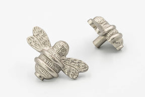 Brass Bee Drawer Cabinet Knob - Satin Finish - Brass bee