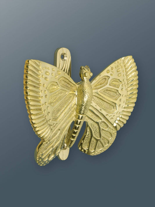 Brass Butterfly Door Knocker - Brass Finish - Brass bee