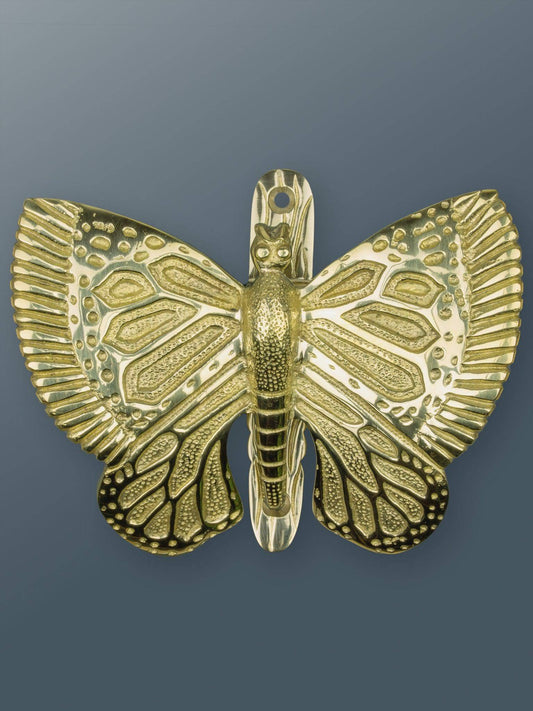 Brass Butterfly Door Knocker - Brass Finish - Brass bee