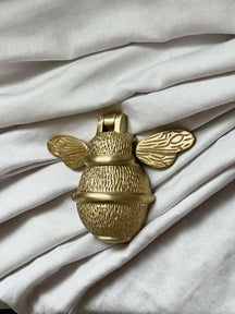 Brass Bumble Bee Door Knocker - Satin Brass Finish - Brass bee