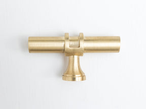 Solid Brass Plain Kitchen Pull Handles & Knobs - Brass bee