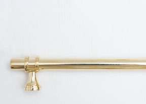Solid Brass Plain Kitchen Pull Handles & Knobs - Brass bee