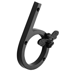 Brass bee Premium House Numbers with Bee in Black Finish 0-9 - Brass bee