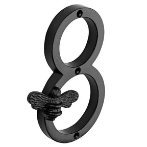 Brass bee Premium House Numbers with Bee in Black Finish 0-9 - Brass bee