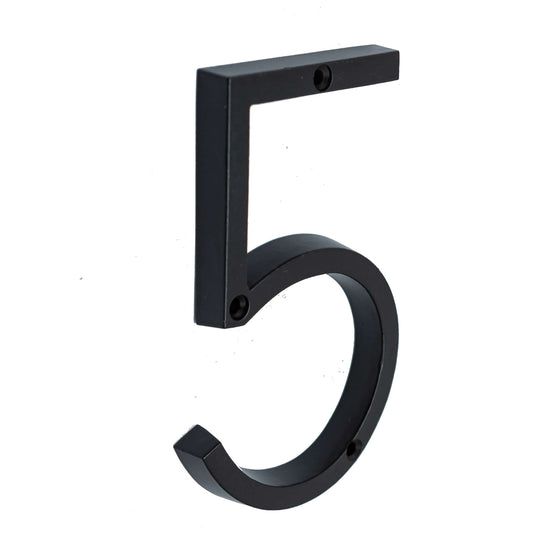 Brass bee Premium House Numbers in Black Finish 0-9 - 5 Inch - Brass bee