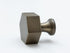Brass large hexagonal knob - Brass bee