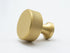 Brass round knurled knob with border at top and bottom - Brass bee