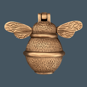 Brass Bumble Bee Door Knocker - Bronze Finish - Brass bee