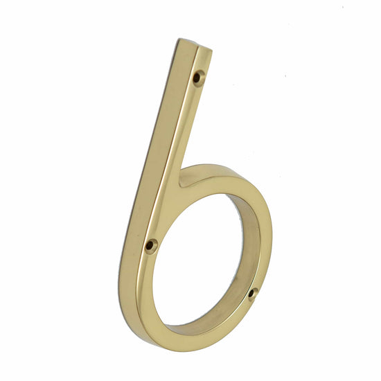 Brass bee Premium House Numbers in Brass Finish 0-9 - 5 Inch - Brass bee