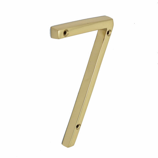 Brass bee Premium House Numbers in Brass Finish 0-9 - 5 Inch - Brass bee